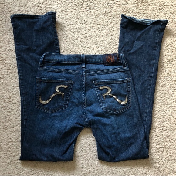 Rock & Republic Women's Dark Wash Jeans Size 6 - Picture 4 of 9